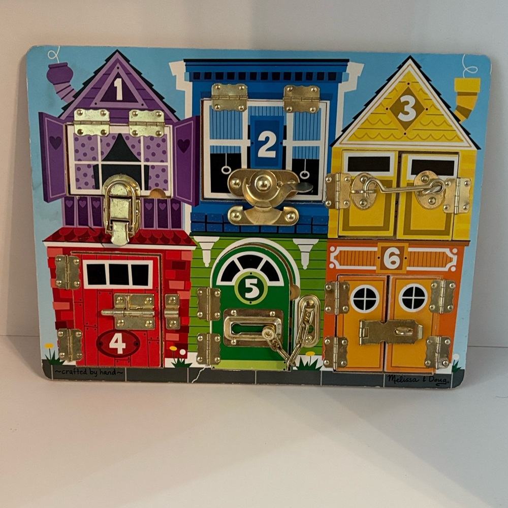Melissa & Doug Latches Wooden Activity Board